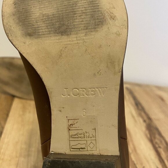 J.Crew Women's Chelsea Ankle Boots Brown Leather 6 - Picture 7 of 9